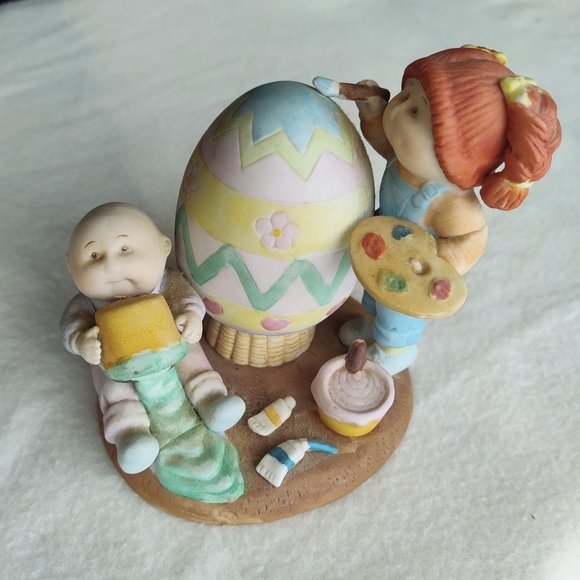 Cabbage Patch Kids Easter Xavier Roberts Porcelain Figurine #5478 Vintage - Picture 1 of 10